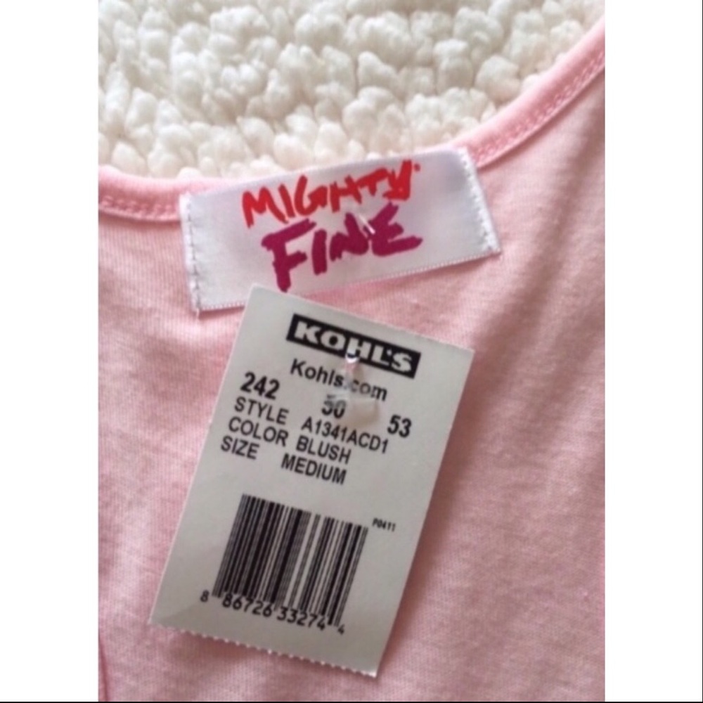 Mighty Fine Pink Floral Kiss Tank Top - Picture 7 of 8
